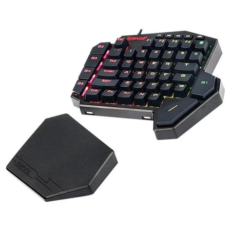 Teclado Mecanico Gamer USB RGB 1 Mano Negro Diti Redragon-2