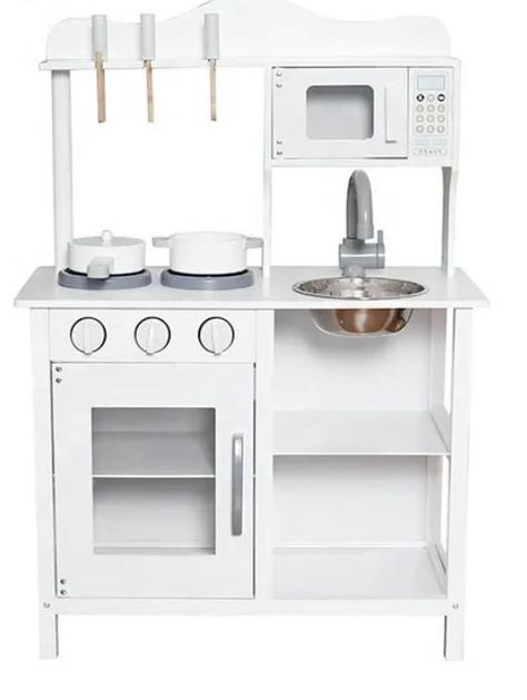 Cocina De Juguete De Madera Con Accesorios W10c404h-0