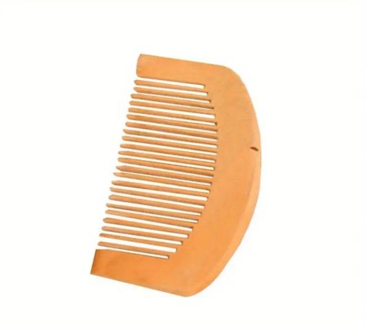 Peine para el cabello de madera de haya café 00197-0