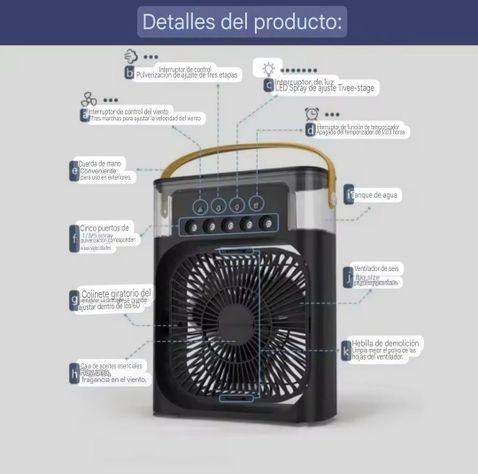 Ventilador humidificador usb 00192-4