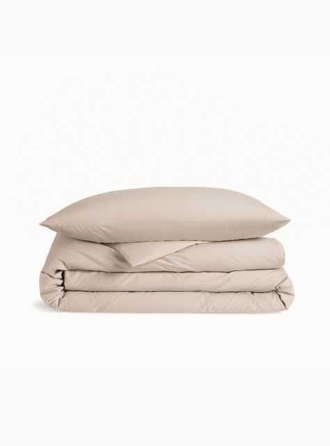 Funda de Plumón Algodón Percal Beige 1,5 Plaza-0