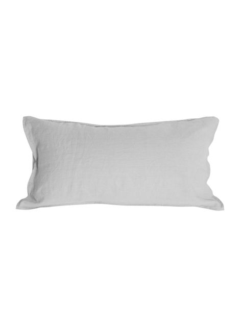 Funda de Almohada Lino - King 50x90 cms - Gris Perla - Naturalino-0