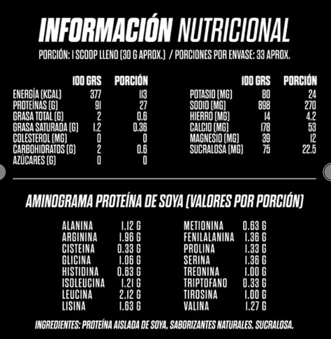 Pack Proteina Vegetal Sin Sabor 1 Kg + Creatina 300 Gr Gohard-2
