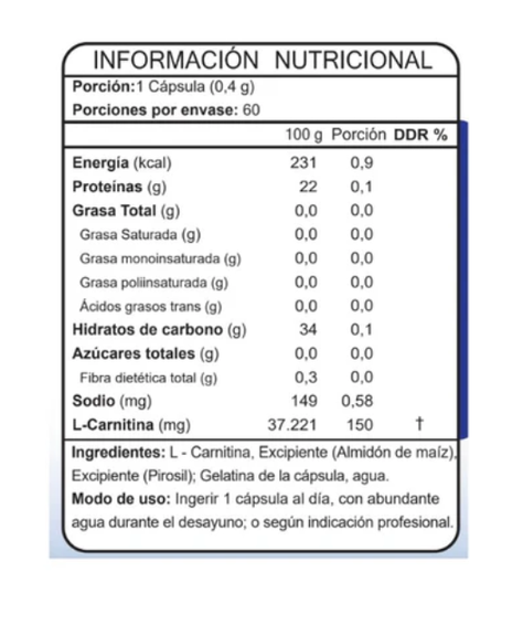 Pack 3 L- Carnitina Fnl 180 Capsulas 3x60 Caps-1