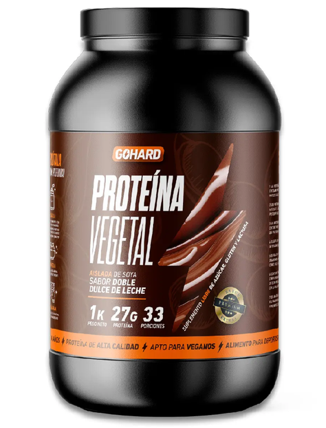 Proteina Vegetal Gohard 1 Kg Sabor Dulce de Leche-0