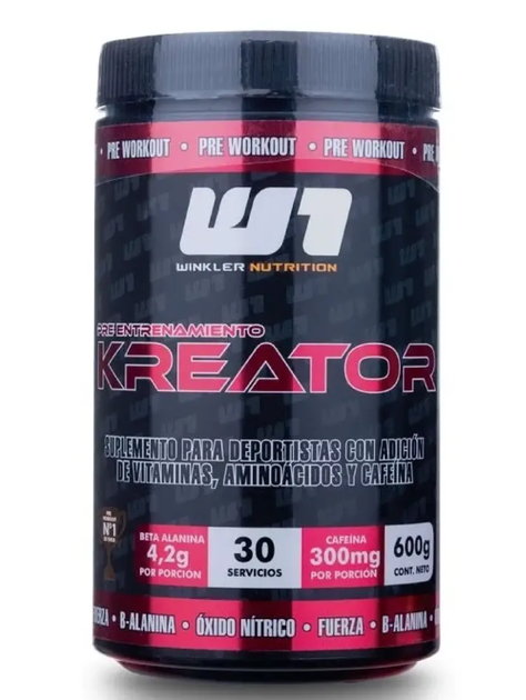 Pre Entreno Kreator 30 Servicios 600 Grs Winkler c/ Creatina. Hot Hawai-0