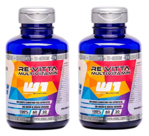 Multi Vitamínico Re-Vitta 2 Frascos 2x60 Capsulas Winkler-0