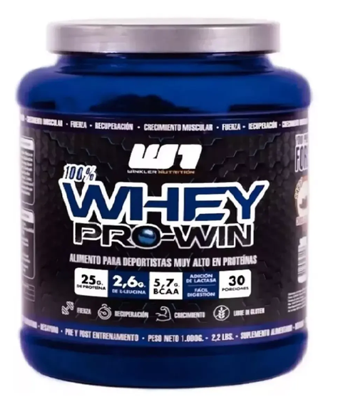 Proteina Pro Win 100% Whey 1 Kg 30 Serv Winkler Cookies-0