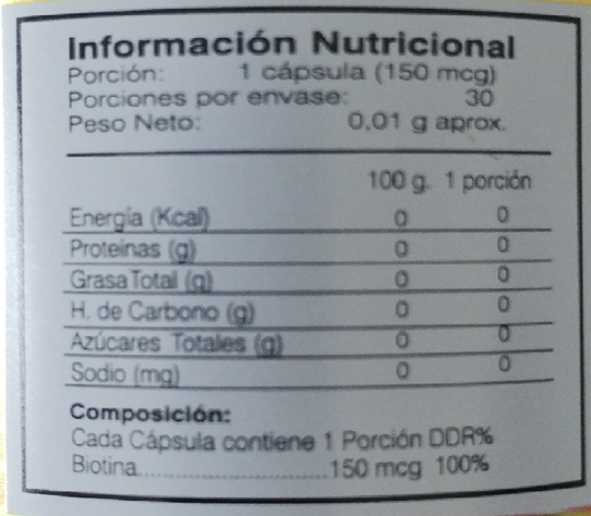 Pack 3 Biotina Gm 90 Capsulas 3x30 Caps. Uñas / Pelo-1