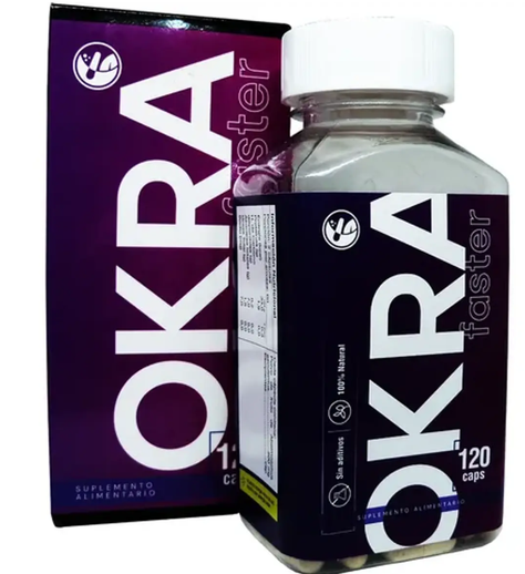Okra Faster Nf 120 Capsulas 1 Frasco. Reductor-0