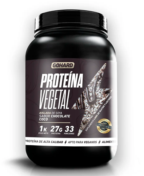 Proteína Vegetal Gohard 1 Kg Sabor Chocolate Coco-0