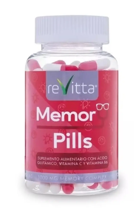 Memory Pills 120 Capsulas 1 Frasco Revitta. Memoria/ Aprendizaje-0