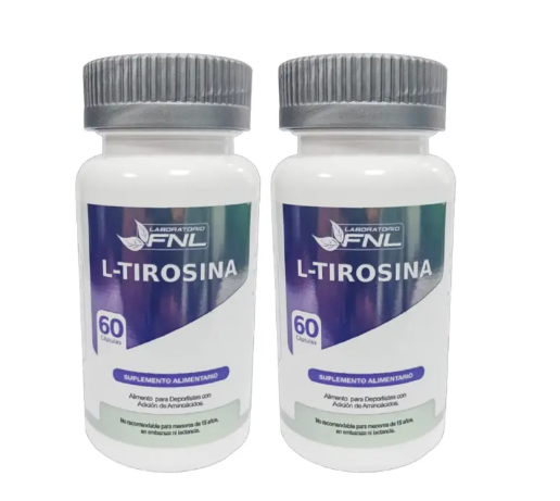 L- Tirosina Fnl 2 Fcos 2 Meses 2x60 Capsulas-0