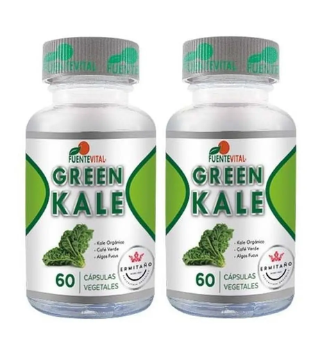 Green Kale + Cafe Verde + Algas Fucus Fv 120 Caps 2x60-0