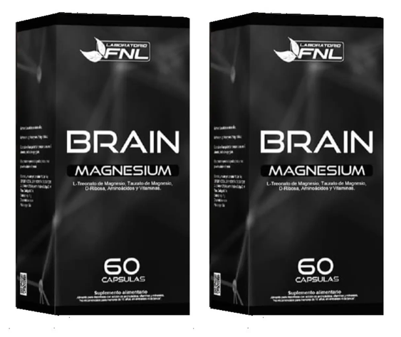 Magnesium Brain I Treonato Taurato Triptofano Vit B Fnl 2x60 Caps-0
