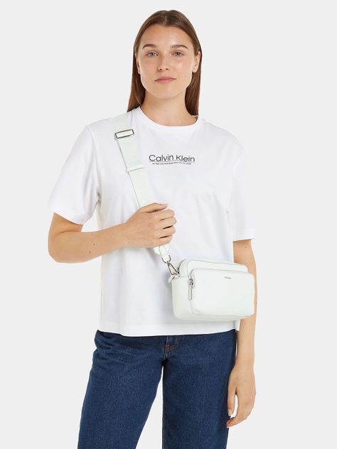 Bandolera Ck Must Blanco Calvin Klein-3
