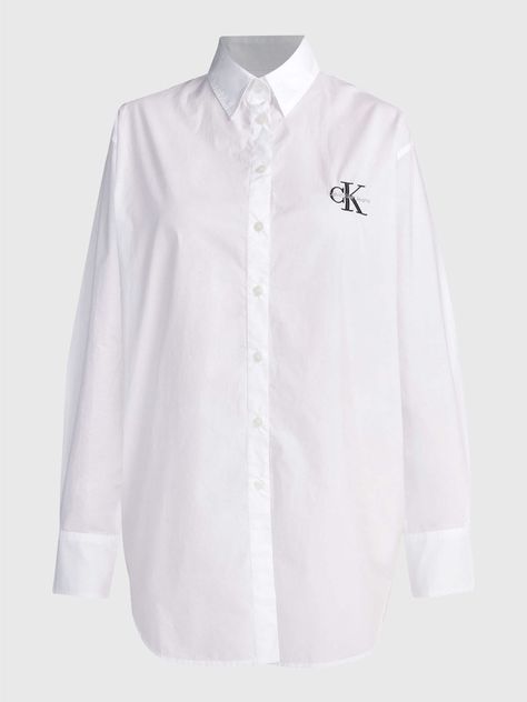 Camisa Oversize Loose Monologo Blanco-4
