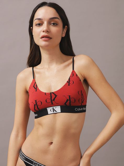 Bralette 1996 Unlined Rojo Calvin Klein-0