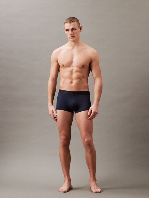 Bóxer Low Trunk Power Ultra Cooling Azul Calvin Klein-2
