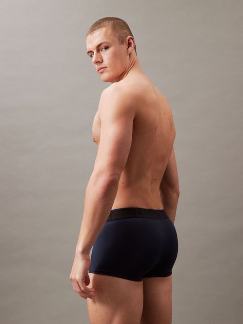 Bóxer Low Trunk Power Ultra Cooling Azul Calvin Klein-4