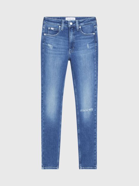 Jeans Mujer Skinny Azul Calvin Klein-4