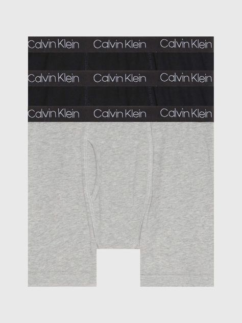 Pack 3 Bóxer Brief Niño Stretch Multicolor Calvin Klein-0