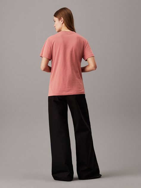 Polera Nano Logo Regular Rosado Calvin Klein-2