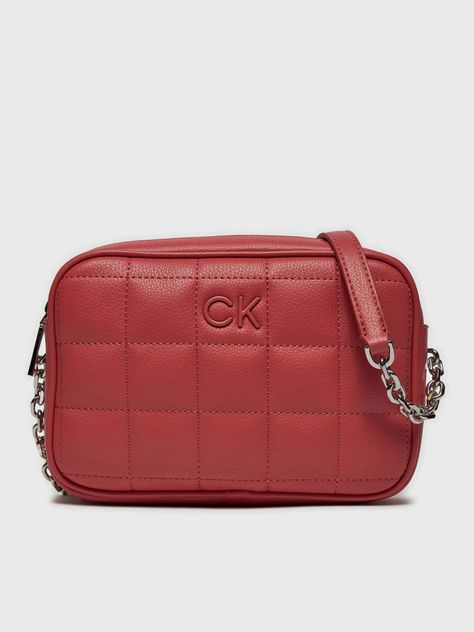 Bandolera Square Quilt Rojo Calvin Klein-0