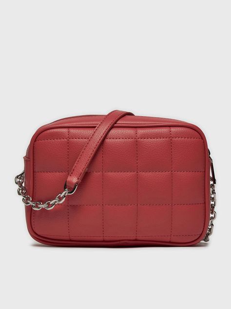 Bandolera Square Quilt Rojo Calvin Klein-1