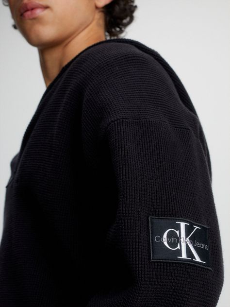 Sweater con Gorro Badger Negro Calvin Klein-3
