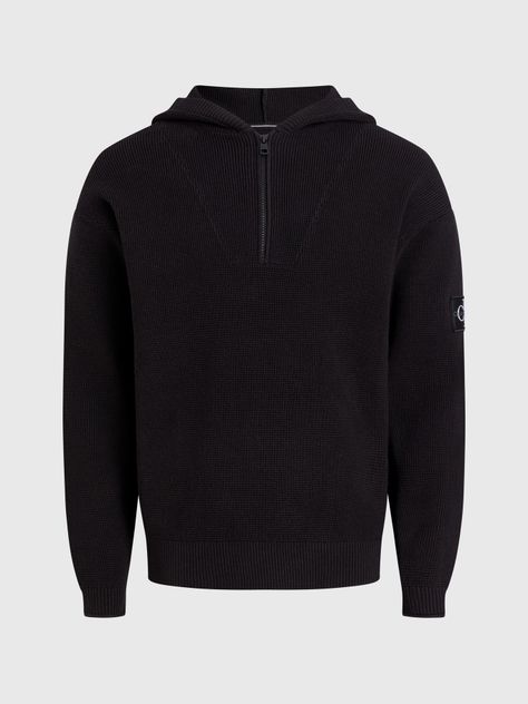 Sweater con Gorro Badger Negro Calvin Klein-4