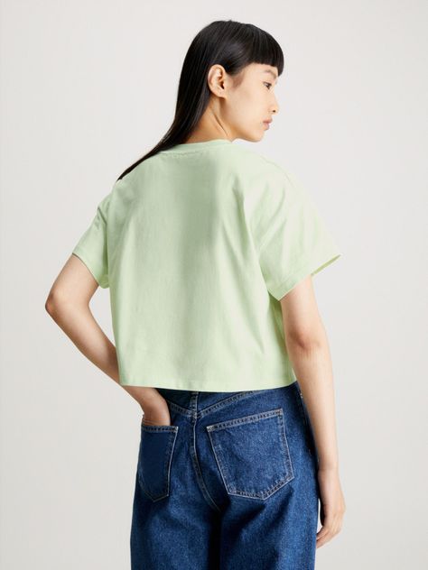 Polera Embossed Monologo Verde-2