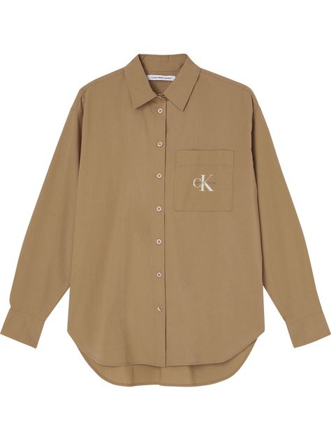 Camisa Monologo Relaxed Café Calvin Klein-0