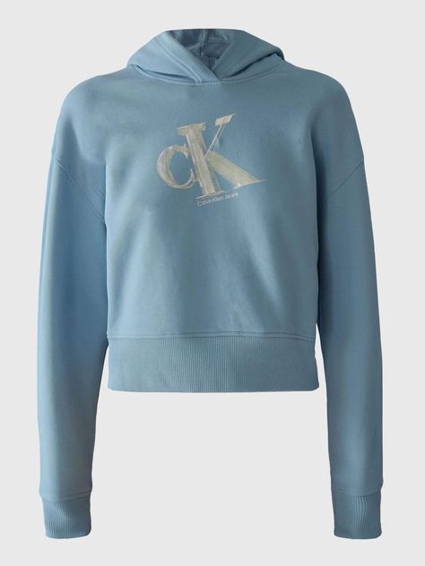 Polerón con Gorro Meta Ck Azul Calvin Klein-4