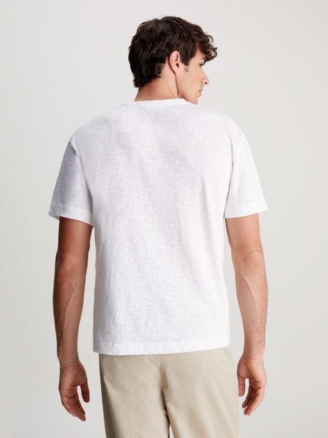 Polera Lightweight Slub Pocket Blanco Calvin Klein-2