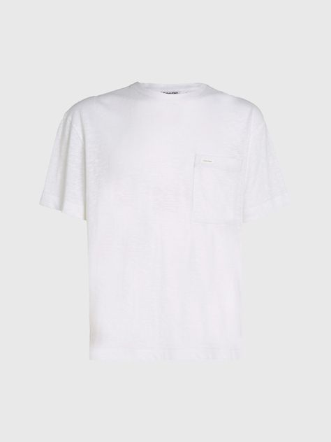 Polera Lightweight Slub Pocket Blanco Calvin Klein-4