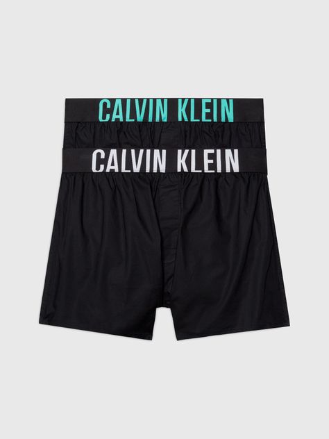 Pack 2 Woven Boxer Intens Power Negro Calvin Klein-0