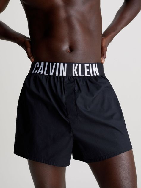 Pack 2 Woven Boxer Intens Power Negro Calvin Klein-1
