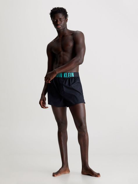 Pack 2 Woven Boxer Intens Power Negro Calvin Klein-2