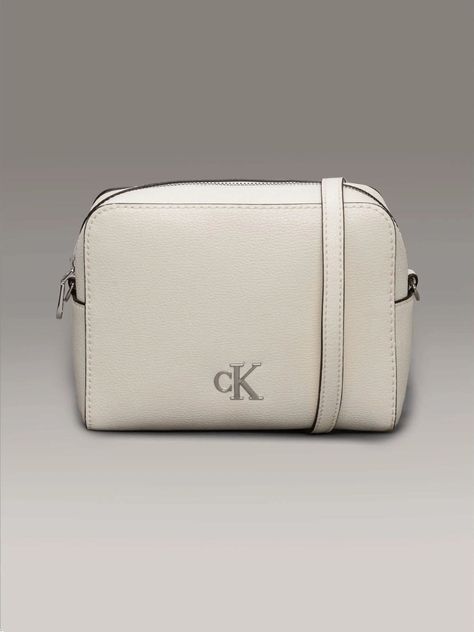 Bandolera Minimal Monogram Beige Calvin Klein-0