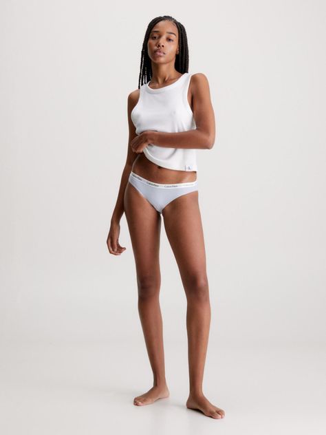 Calzón Bikini Carousel Celeste Calvin Klein-1