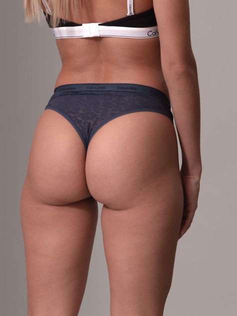 Calzón Brazilian Modern Logo Lace Negro Calvin Klein-3