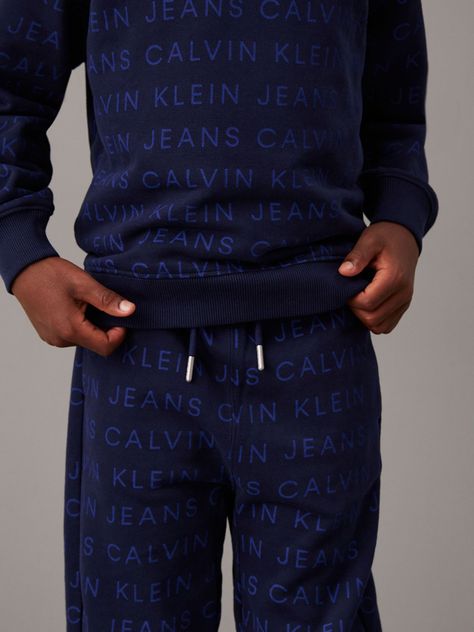 Jogger Niño CKJ AOP Azul Calvin Klein-3