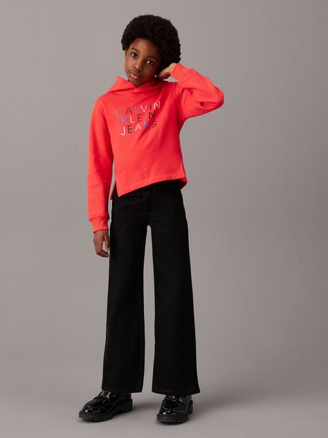 Polerón Niña Colour Logo Rojo Calvin Klein-1