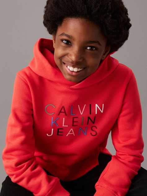 Polerón Niña Colour Logo Rojo Calvin Klein-3