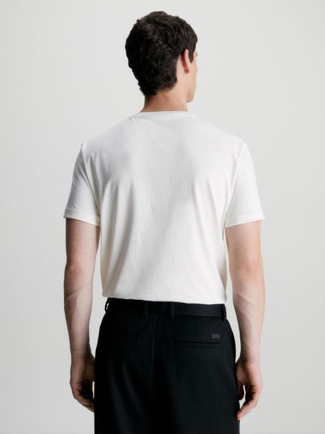Polera Smooth Cotton Blanco Calvin Klein-2
