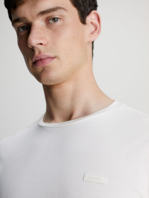 Polera Smooth Cotton Blanco Calvin Klein-3