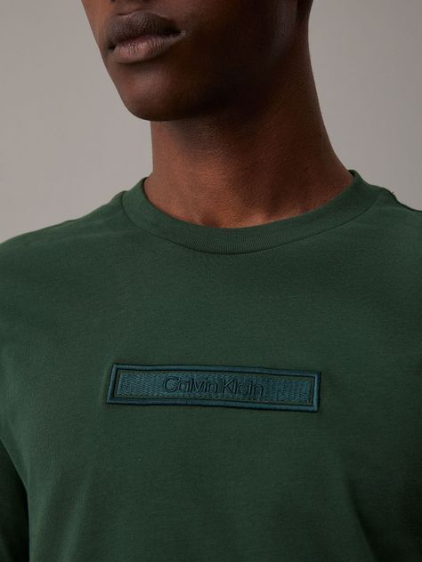Polera Embroidered Logo Peached Verde Calvin Klein-3