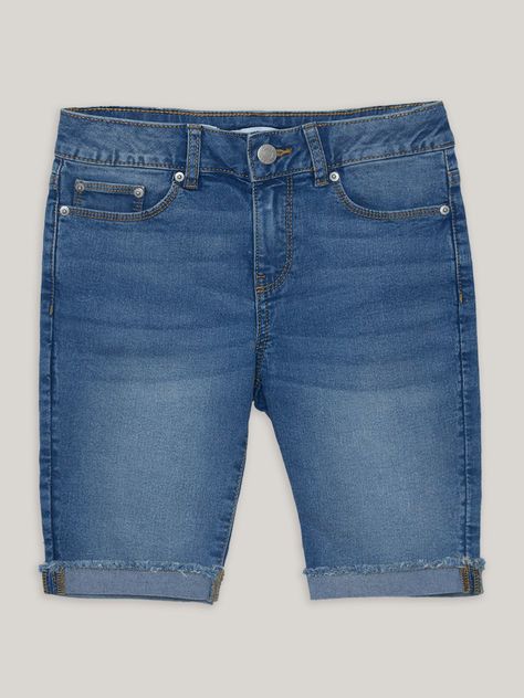 Short Niña Cut-Off Azul Calvin Klein-0