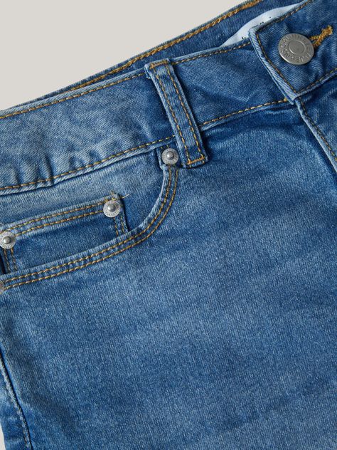 Short Niña Cut-Off Azul Calvin Klein-2
